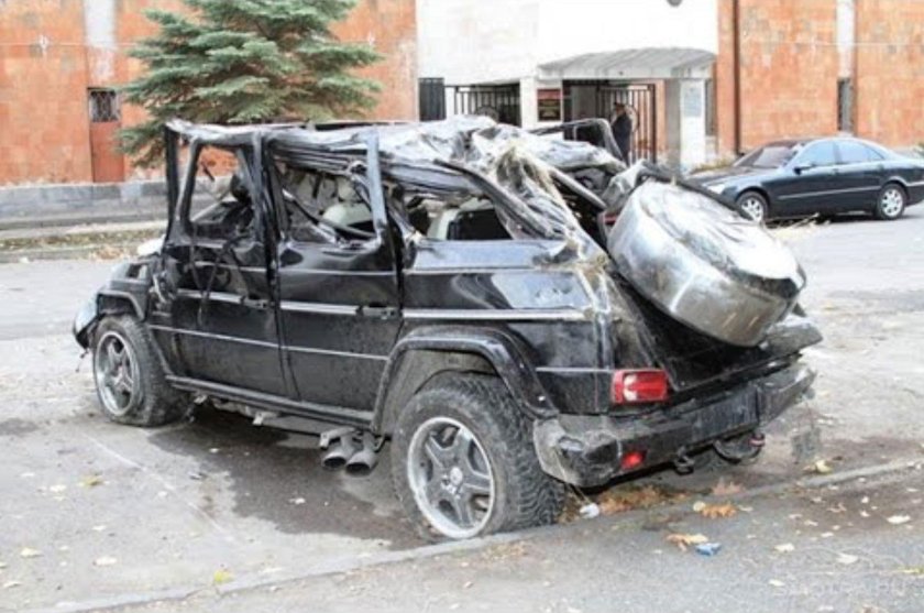 Мерседес Гелендваген авария