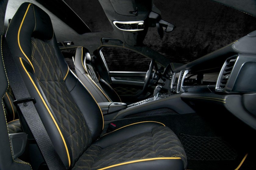 Кожаный салон автомобиля