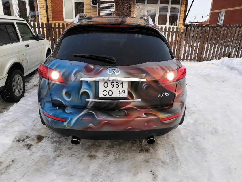 Инфинити fx35 квадратные номера