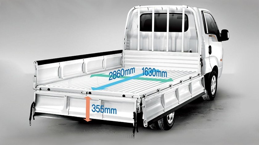 Ширина кузова Киа Бонго 3