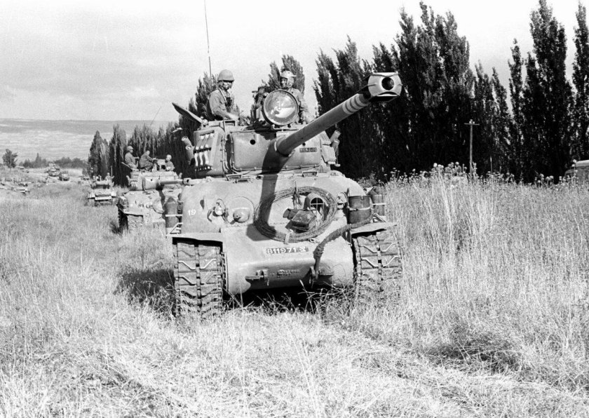Шерман м51 Израиль в бою