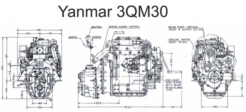 Янмар AC 18 чертеж