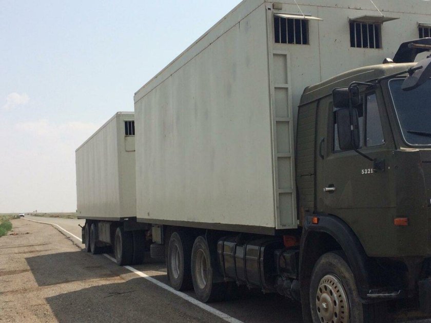 КАМАЗ 53215 фургон с прицепом