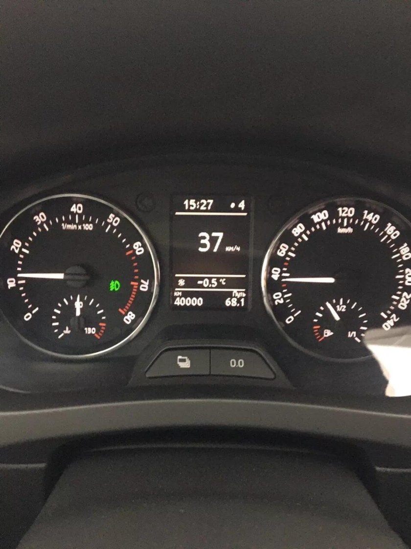 Панель приборов Шкода Рапид 2015