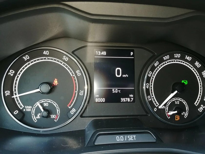 Приборная панель Шкода Рапид 2021