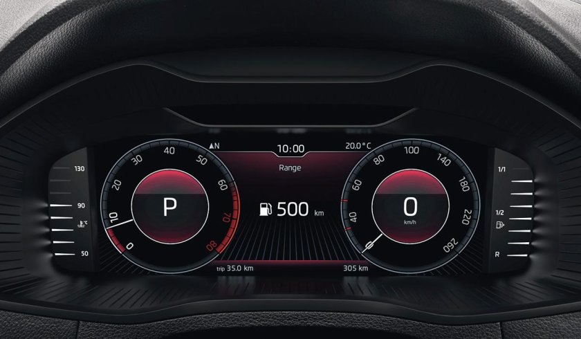 Цифровая панель Шкода Кодиак 2021