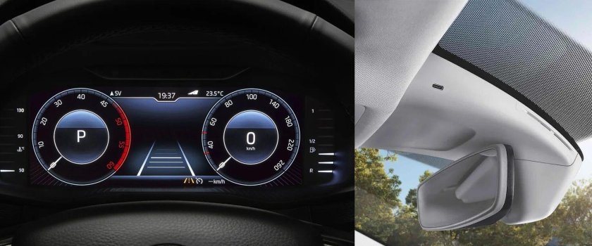 Цифровая приборная панель Шкода Рапид 2021