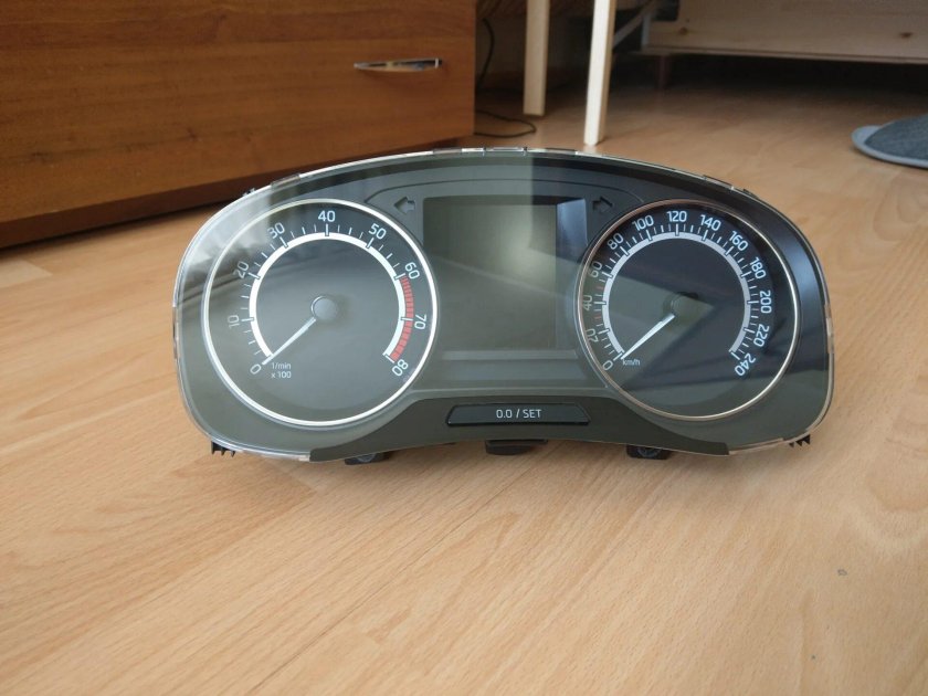 Цифровая панель приборов Шкода Рапид 2021