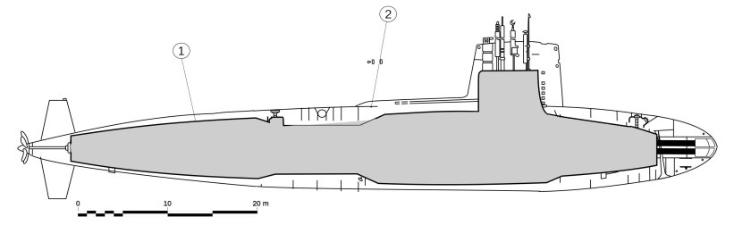 Type 212 Submarine чертеж