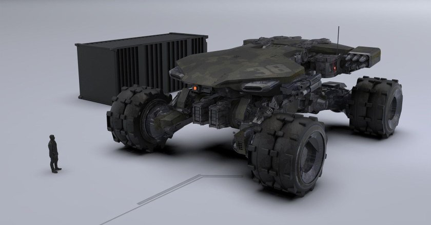 Краулер Sci Fi вездеход