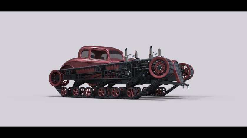 Хот род на гусеницах