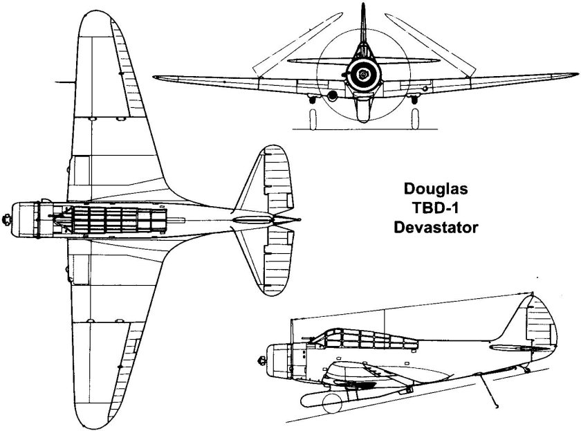 TBD-1 Devastator чертежи