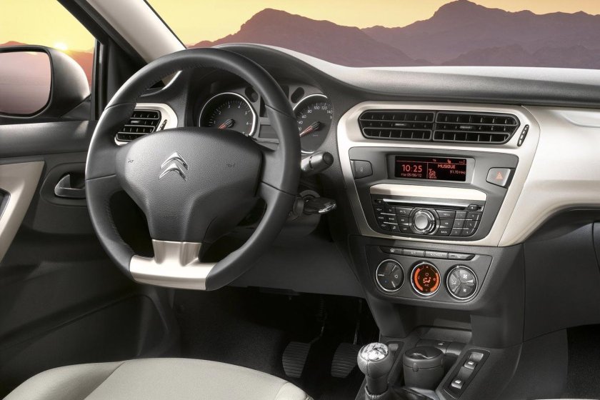 Citroen c Elysee 2013 салон