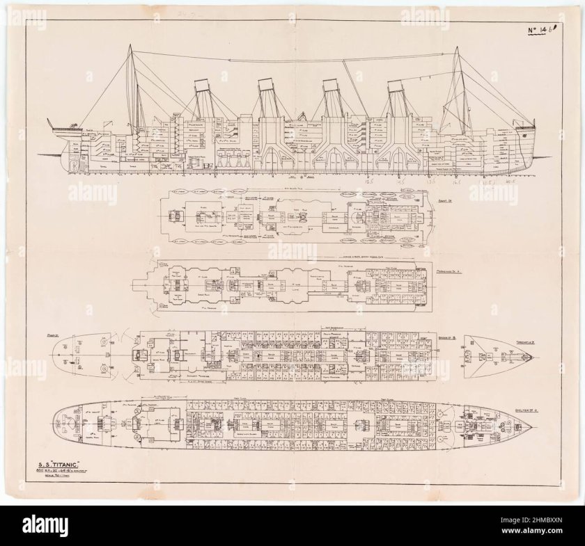 Строение корабля Британика
