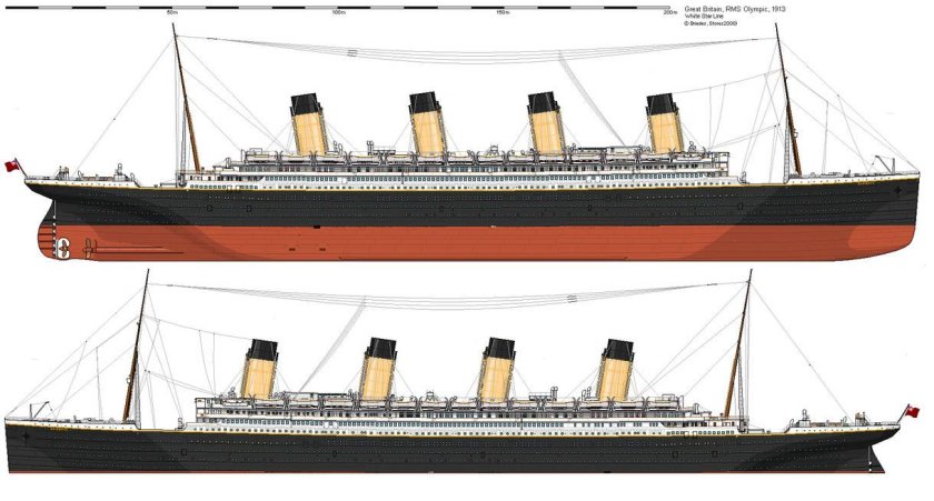 Британик вид сбоку