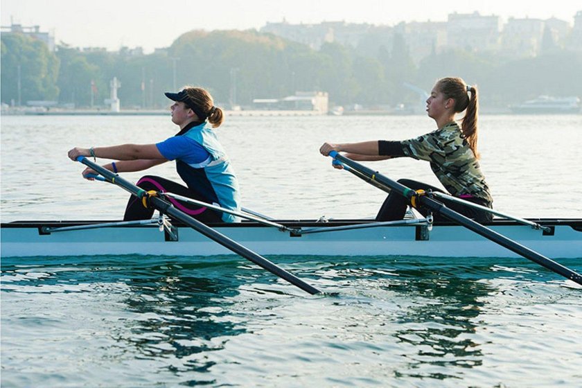 Академическая гребля двойка распашная
