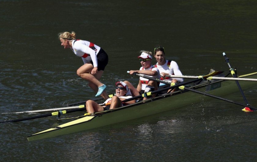 Академическая гребля четверка парная