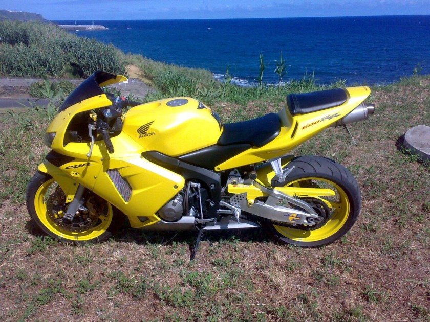Honda CBR 600 желтый