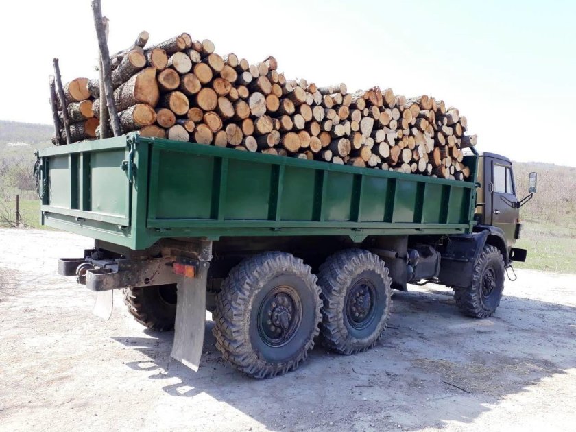 КАМАЗ 4310 С дровами