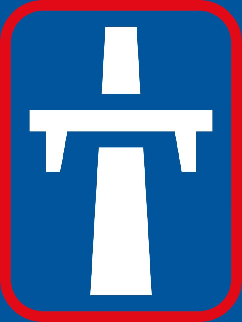 Знаки дорожного движения автомагистраль