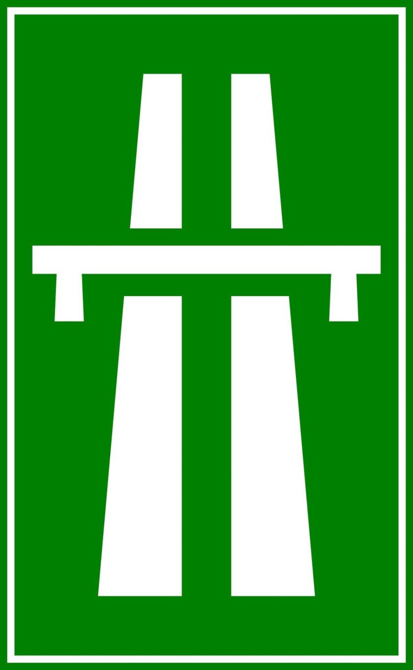 Знак магистраль