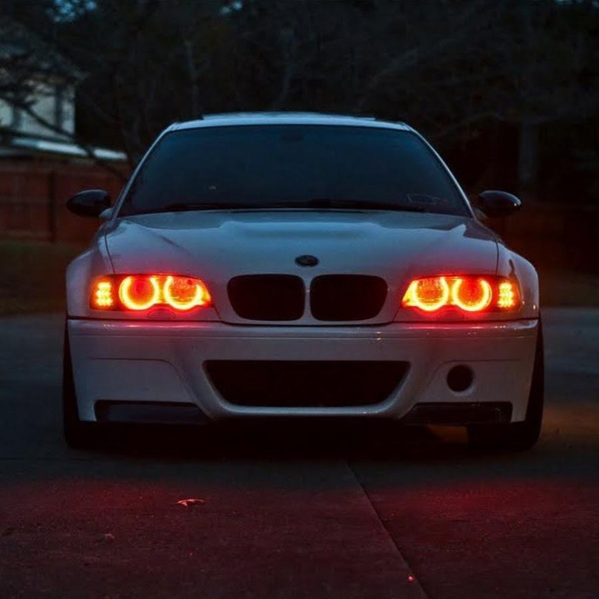 BMW e46 ночью