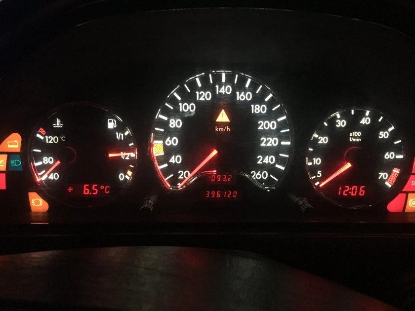 Приборка Мерседес w202