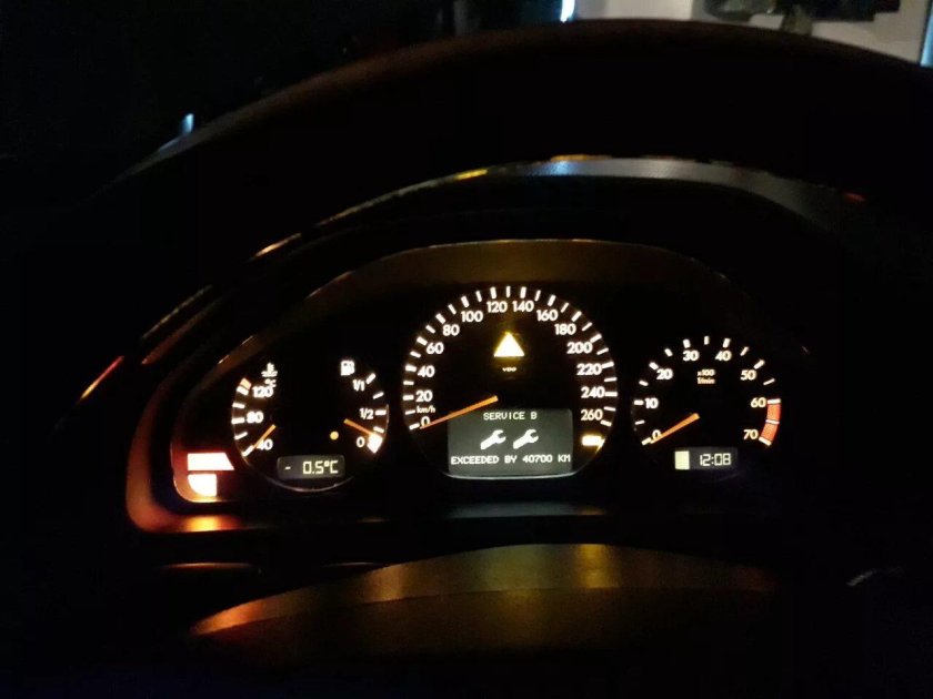 Приборка Мерседес w220