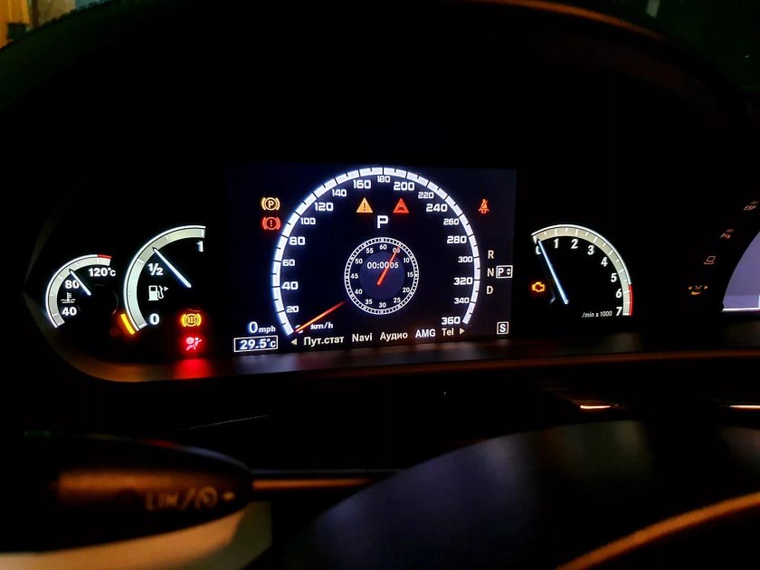 Приборка AMG w221