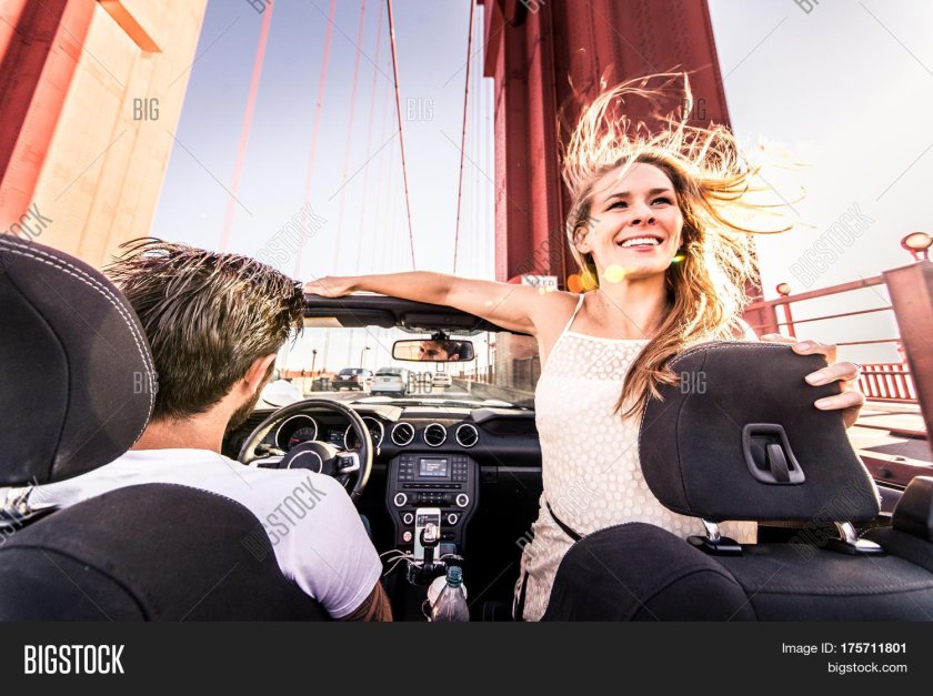 За рулём кабриолета