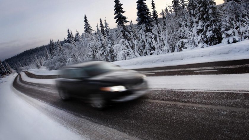 Видео ехать зимой на машине