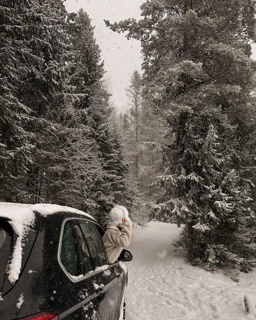 Выпал снег в Забайкальском крае