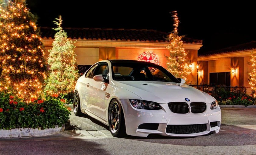 Новогодняя БМВ m5