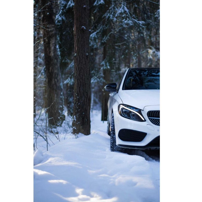 Мерседес 63 АМГ зима