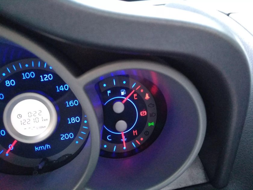 Чери Кимо приборная панель