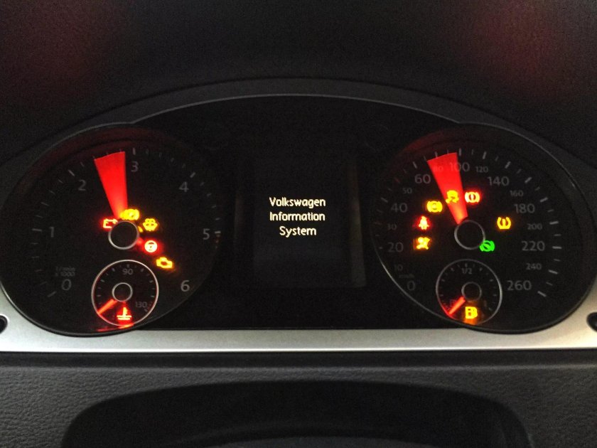 Тест стрелок Passat b6