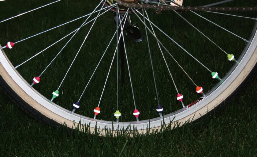 Цветная проволока на колеса велосипеда