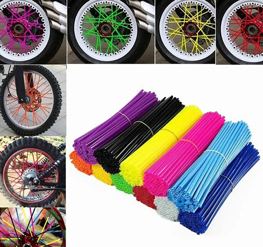 Декор на спицы велосипеда