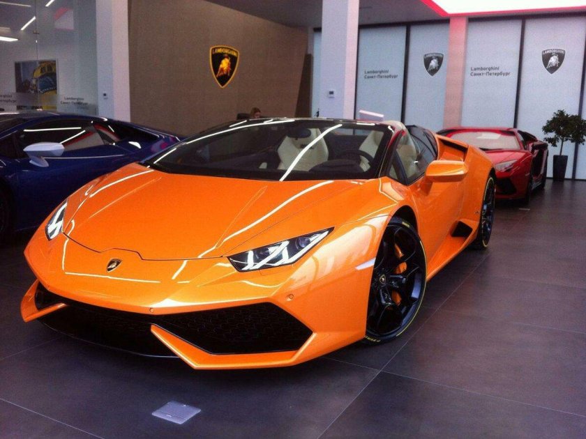 Ламборгини Хуракан 2020 оранжевый