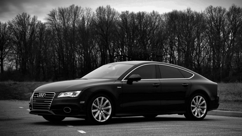 Ауди а7 черная