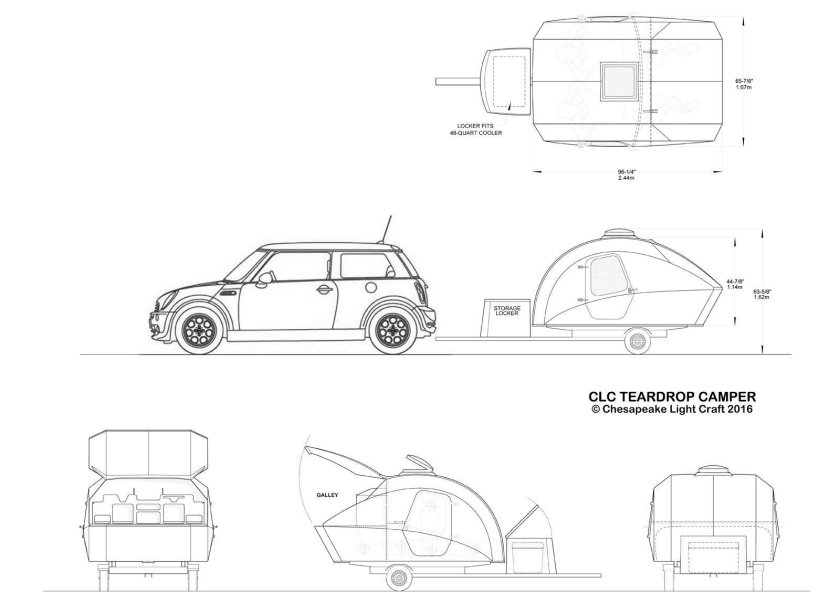 CLC Teardrop Camper чертежи