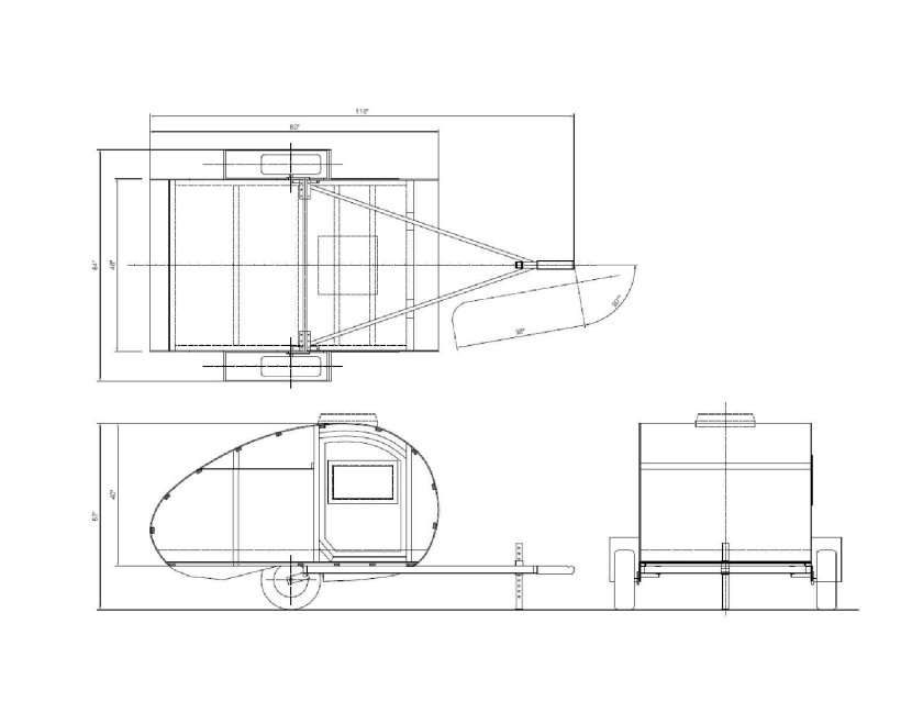 Teardrop Trailer чертежи