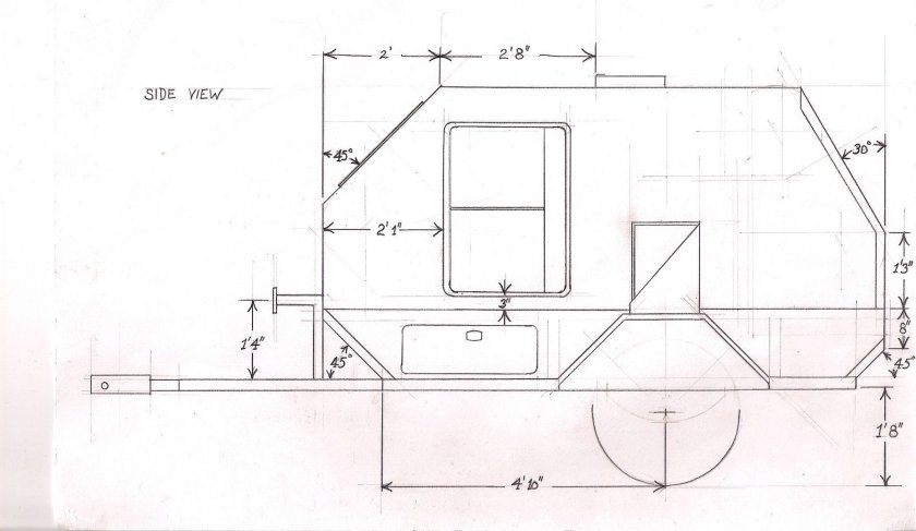 Прицеп автодом внедорожный чертежи