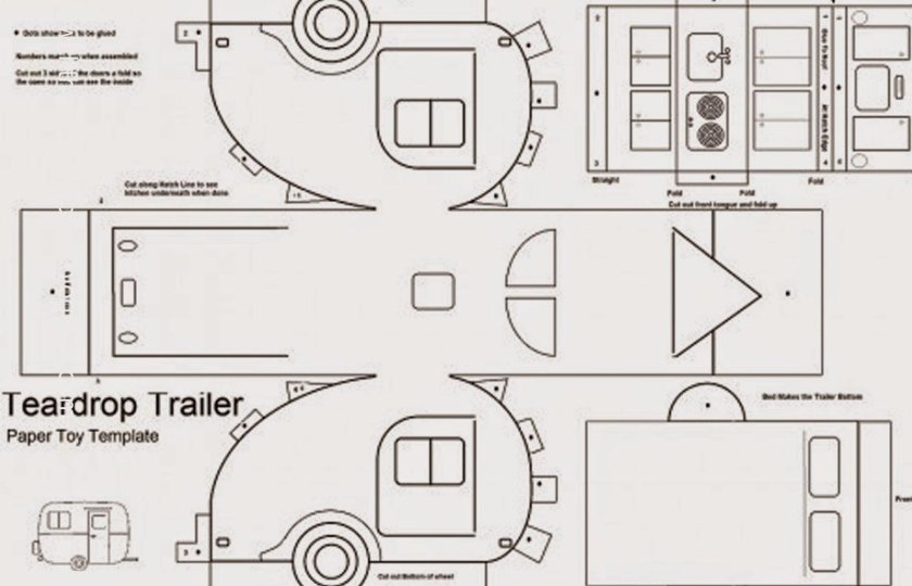 Прицеп Теардроп чертеж