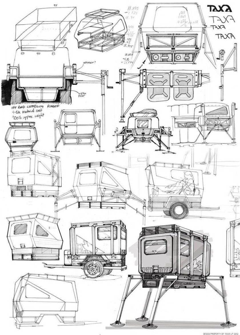 Чертеж кемпера Пилигрим