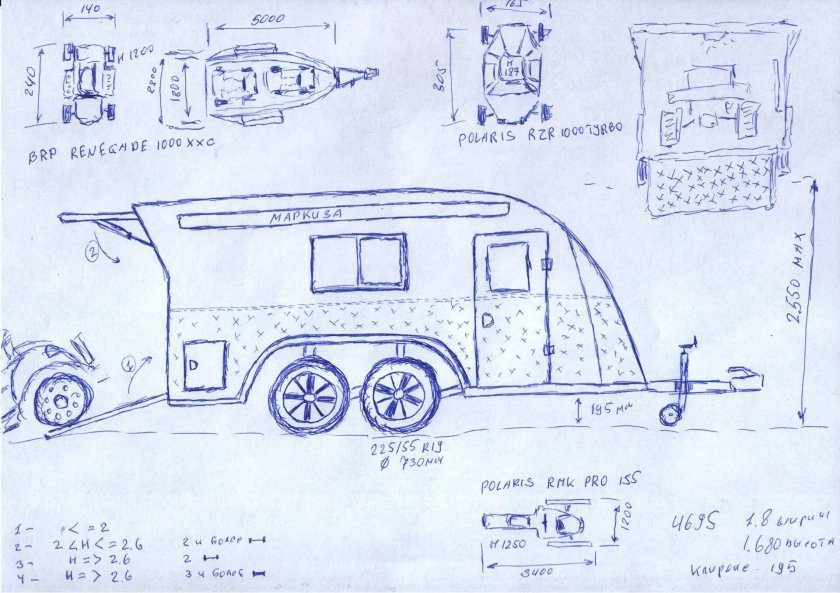 Автодом прицеп чертежи