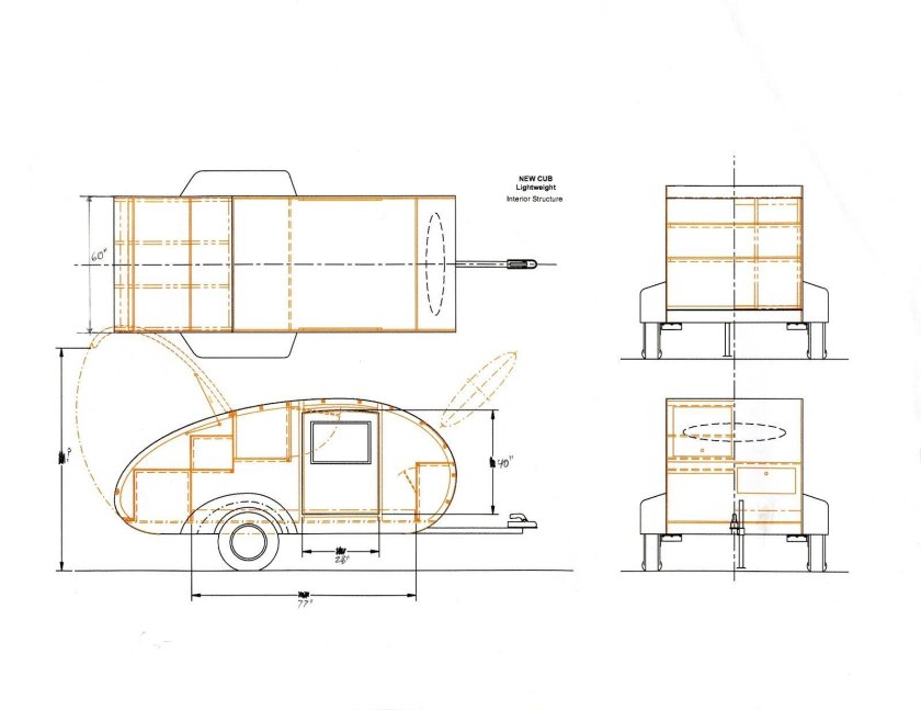 Teardrop Camper чертежи