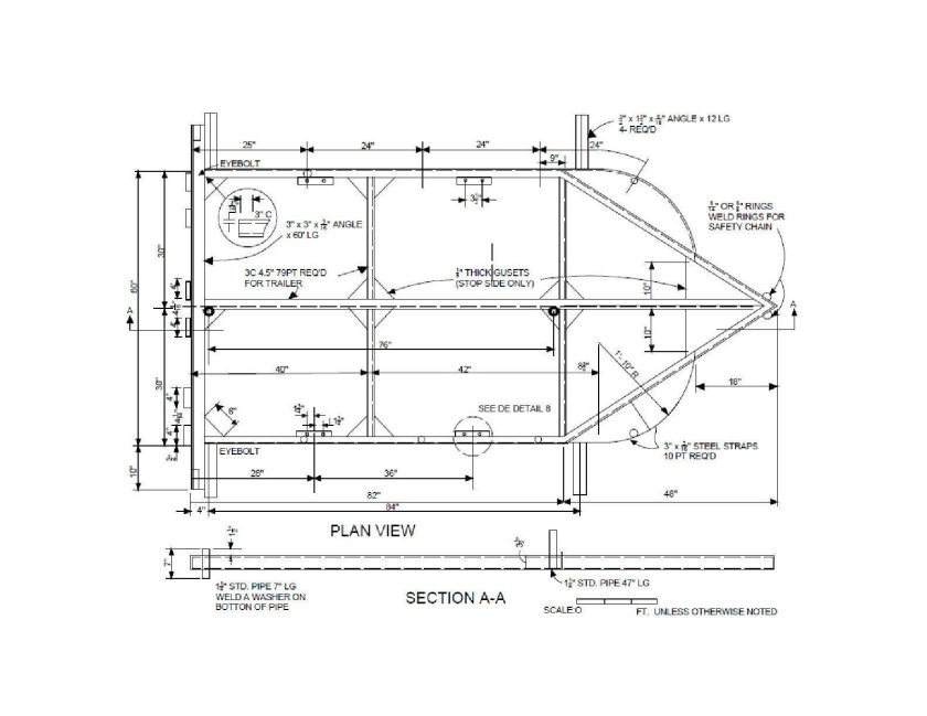 Прицеп кемпер капля чертеж