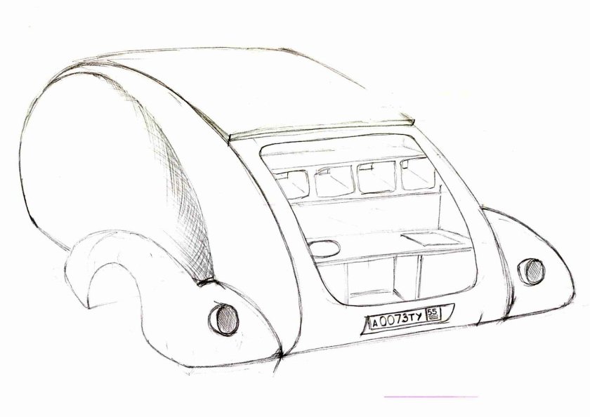 Прицеп капля чертежи