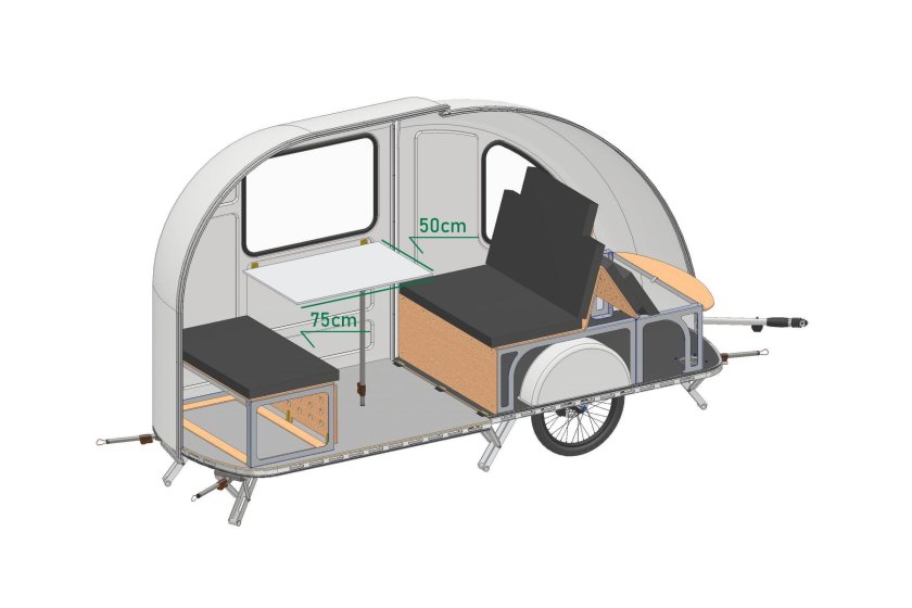 Wide Path Bicycle Camper